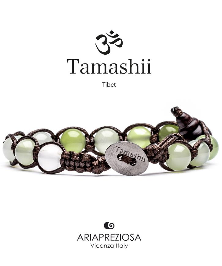 Tamashii Bracciale Agata Verde Mela